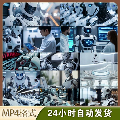 4K高清视频素材智能研发生产教学工业自动化技术实践科技实验器材