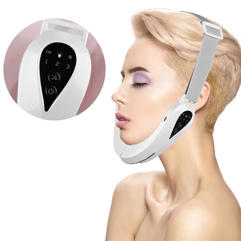 Face Lifting Devmice EMS Facial Massager Double Chin Remover