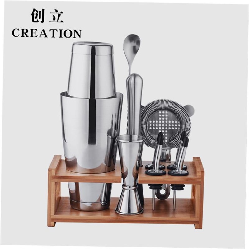 New 800ml Stainlesps Steel Cocktail Shaker mixing tool set