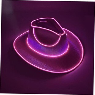 Led Light Disco Glowing Wireless OHat Bride Luminous Cowgirl