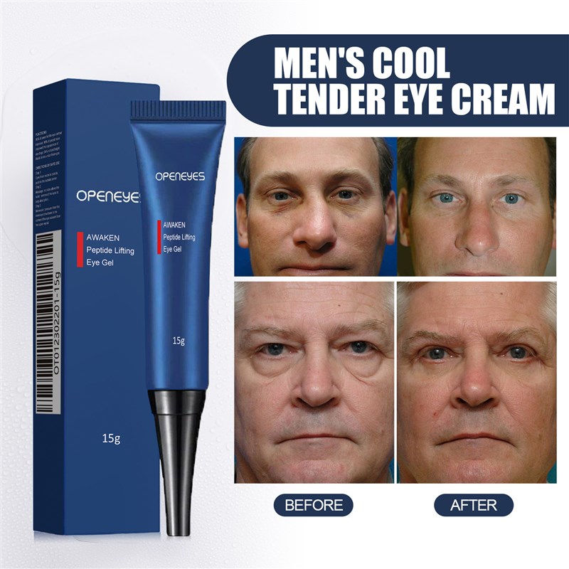 Men Eye Cream Hyaluronate Cool Eye Gel Moisturizing Und.er E
