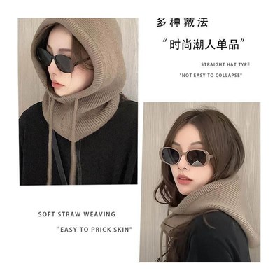 Farah hat Korean style scKarf integrated