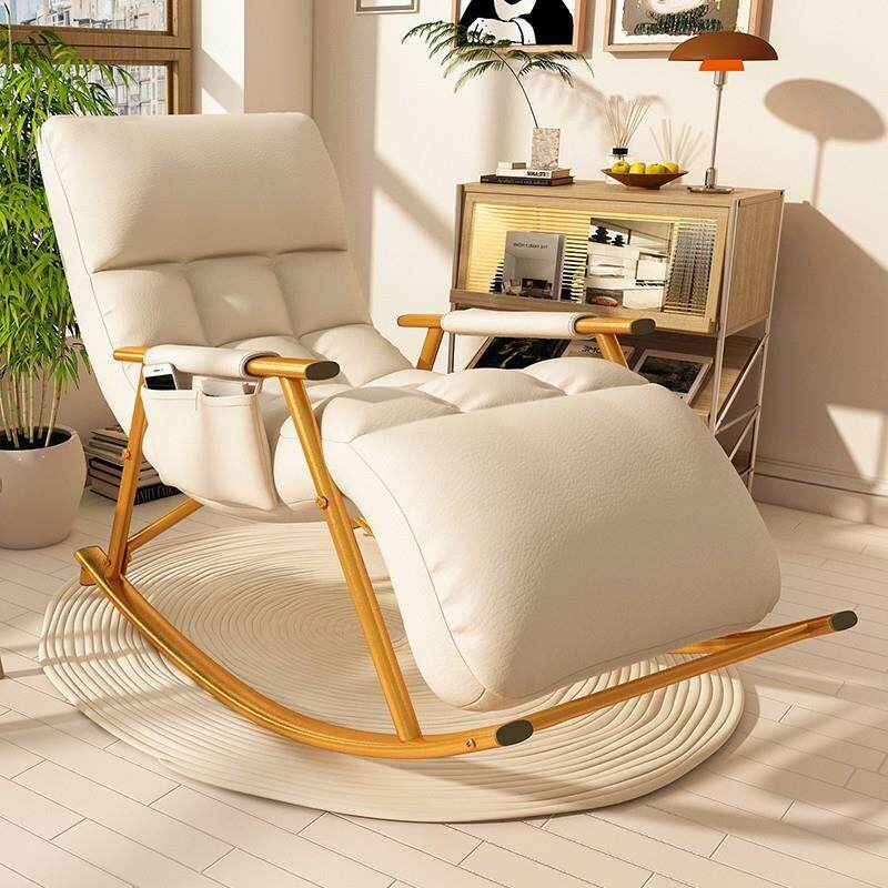 折叠摇摇椅躺椅秋冬季阳台晒太阳成人家用舒服秋千久坐懒人椅沙发