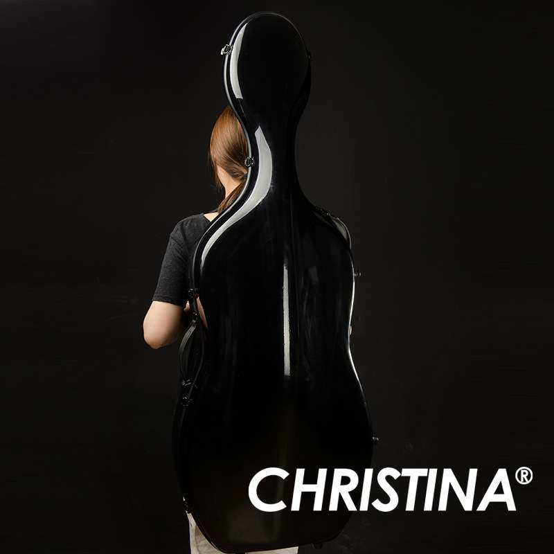 大提琴琴盒 超轻 带背带 纯黑色琴盒 4/4尺寸