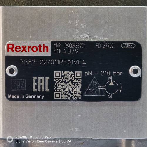 R900932271  PGF2-22/011RE01VE4 # Rexroth齿轮泵