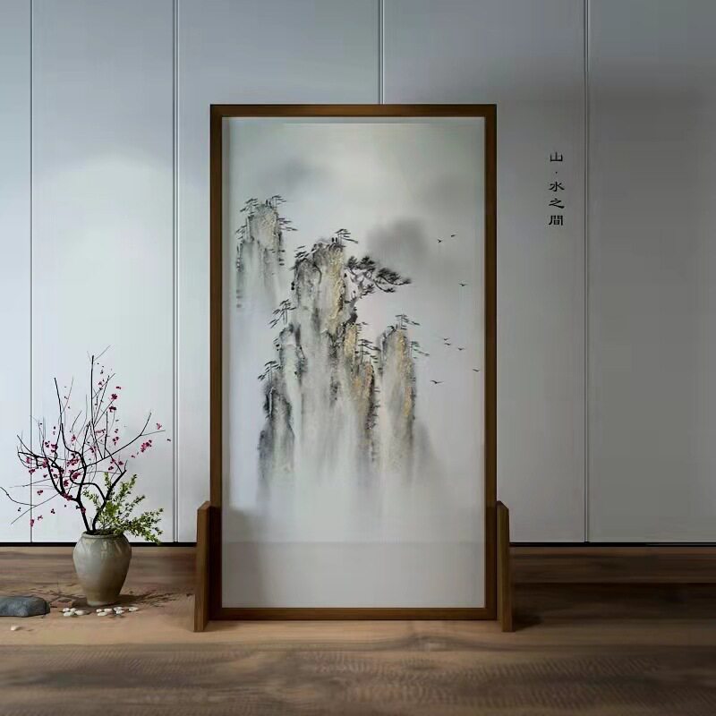 新中式实木博古架玄关隔断屏风