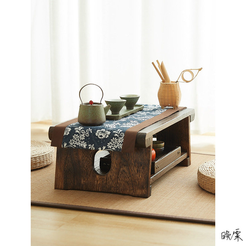 日式实木折叠榻榻米茶几