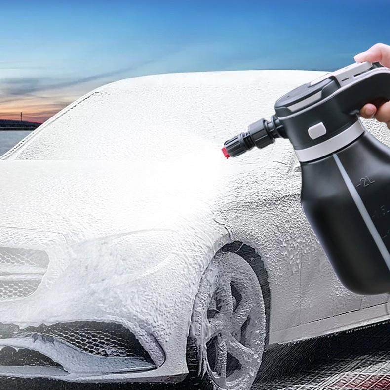 电动洗车泡沫喷壶专用扇形气压式家用清洁壶手持洗车机