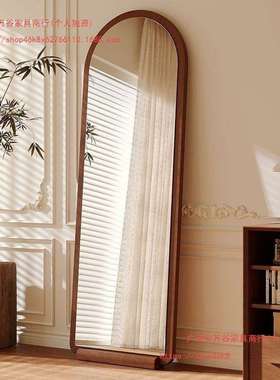 全身镜落地镜家用女生卧室穿衣镜感网红拱形试衣镜挂墙大镜子