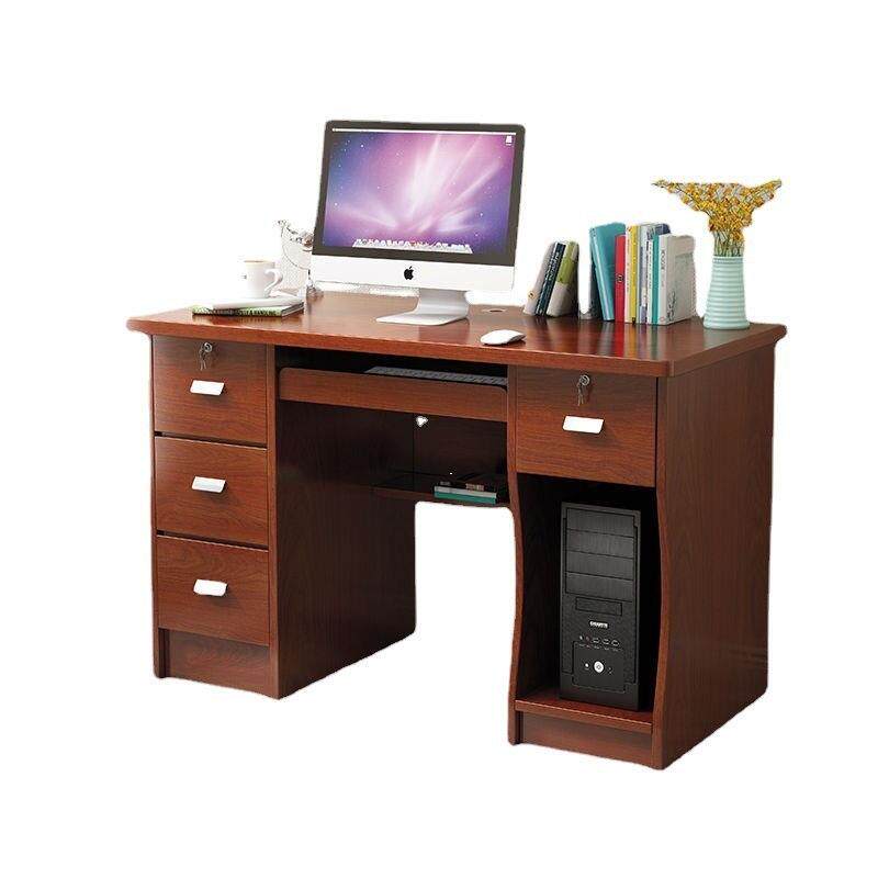 小办公桌家用书桌带抽屉经济型写字台小型80简约1米简单电脑桌