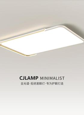 极简高亮客厅灯2024年新款全屋灯具套餐组合全光谱卧室护眼吸顶灯