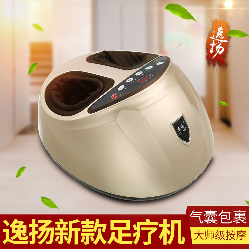 跨境批发逸扬足底按摩器全自动加热遥控足疗机脚底揉捏按摩仪厂家