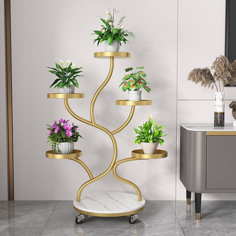 花架子客厅落地式置物架阳台简约现代花盆架铁艺绿萝植物摆放层架