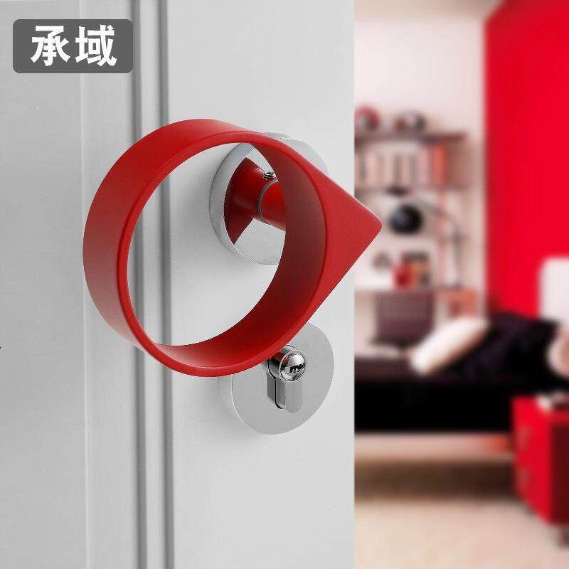 新中式门锁室内卧室房间门锁内门锁静音磁吸执手锁木门锁分体门锁