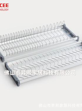 东南亚热销款厨房柜内不锈钢304收纳碗碟架橱柜餐具沥水置物架