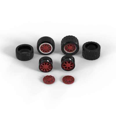 【1KG起订】18976积木18x12mm轮毂18977轮皮18979盖18978 盖24308