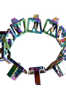 KOSDA折叠自行车小布分体猪鼻子电镀幻彩铝合金自行车配件