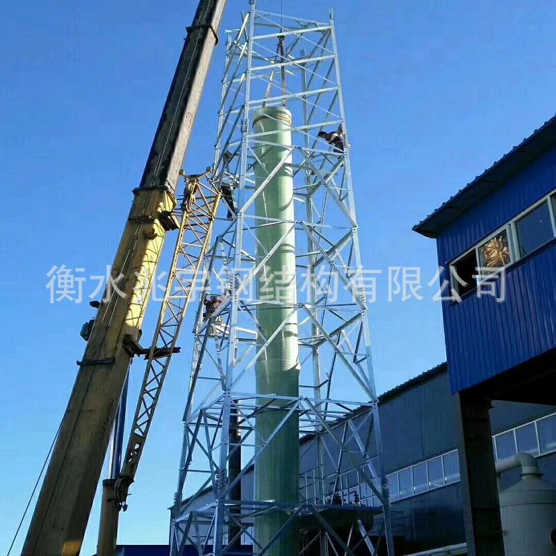 衡水火炬塔玻璃钢烟筒支撑塔