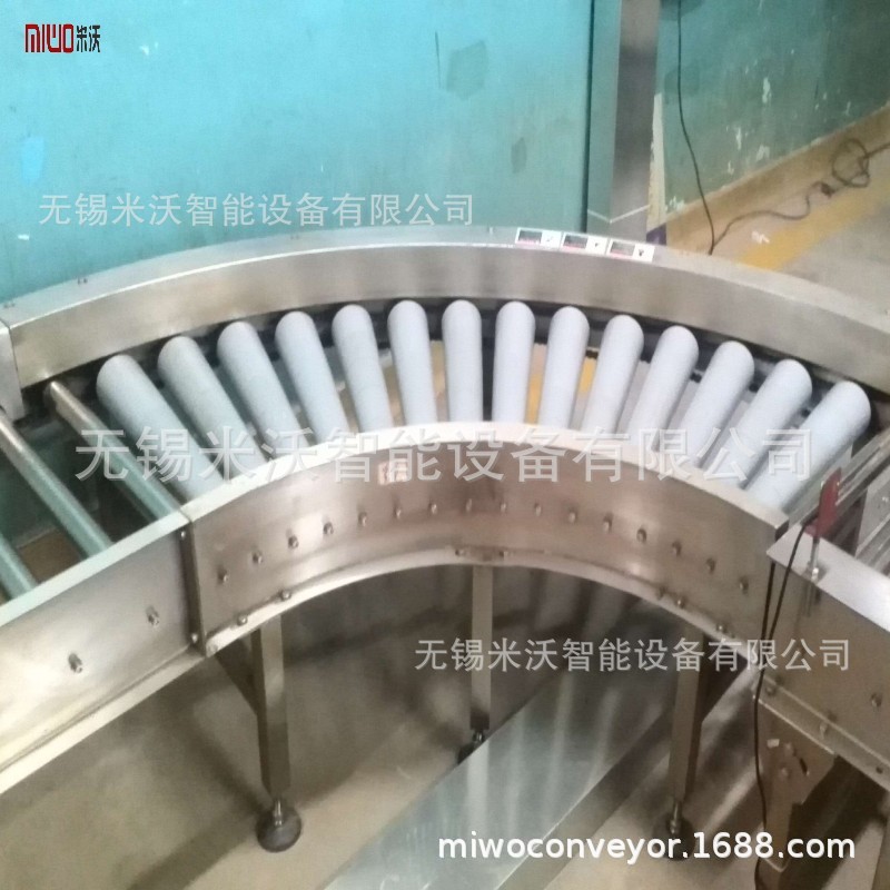 转弯积放无动力滚筒输送机