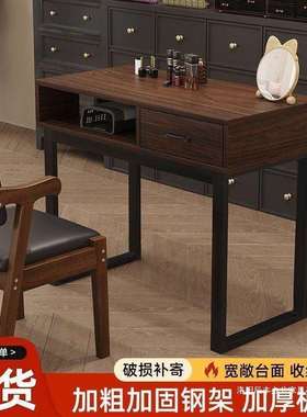 升级夹灯孔美式复古美甲桌单双人美甲台美甲店经济简新品