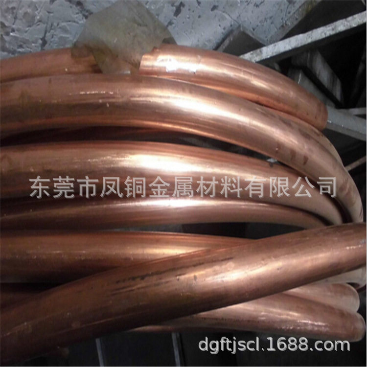 T2紫铜管 20*20*1.5脱脂紫铜方管 6mm软态铜管 c1100紫铜盘管