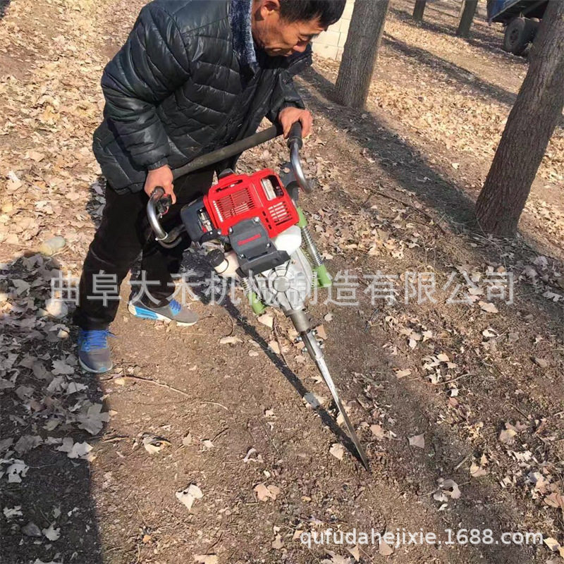 便捷汽油机手提两用起树挖树机