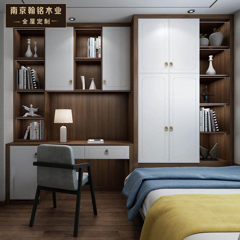 全屋定制工厂实木衣柜新中式衣柜整体卧室收纳柜大衣柜定做