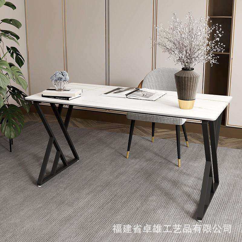 岩板书桌轻奢现代简约电脑台式桌简易办公桌卧室家用小户型写字台