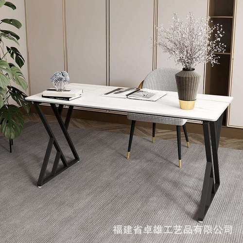 岩板书桌轻奢现代简约电脑台式桌简易办公桌卧室家用小户型写字台
