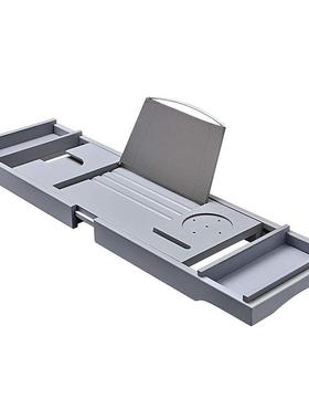 竹制浴缸架伸缩多功能浴盆托盘泡澡支架收纳搁置板浴室浴缸置物板