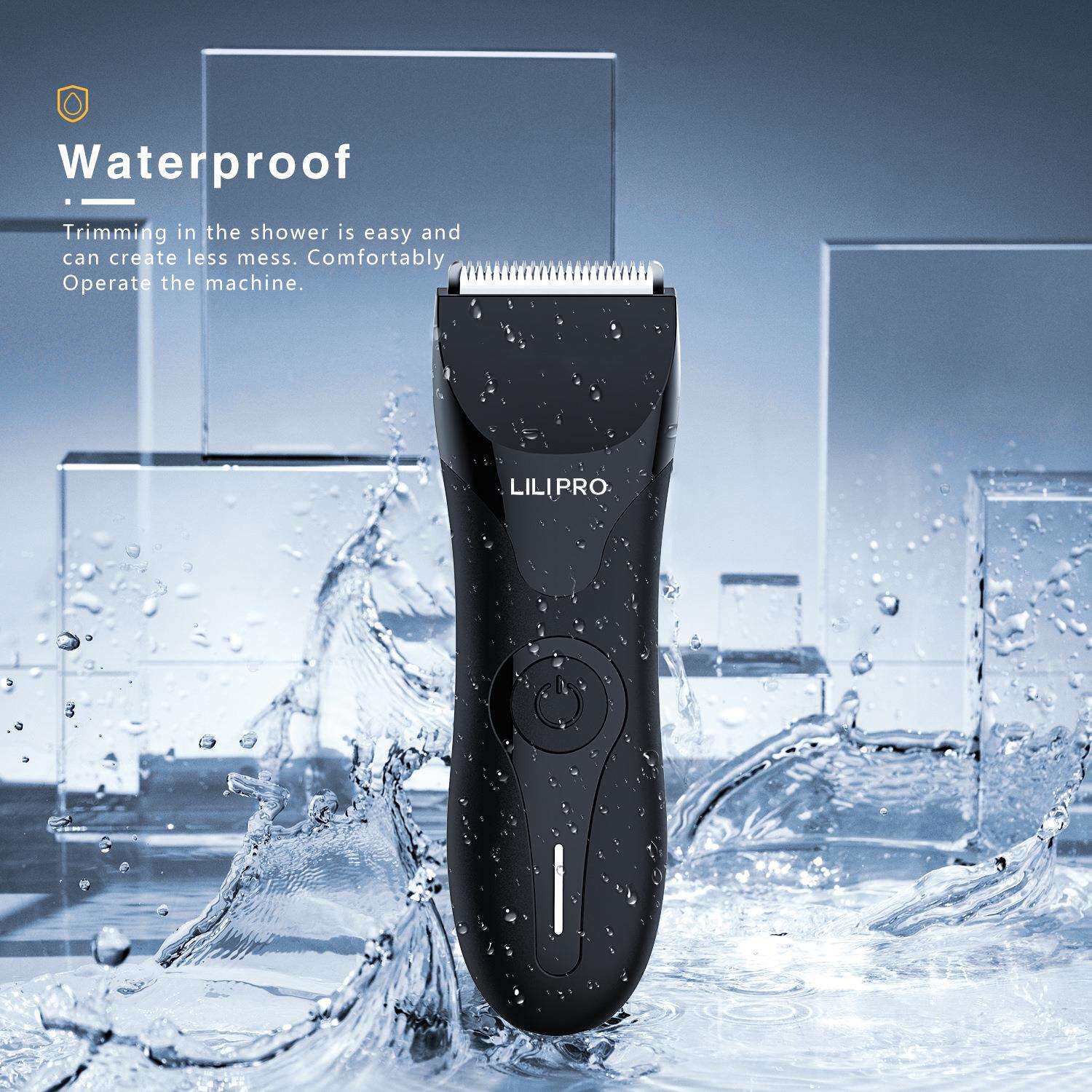 LILIPRO现货男士体毛剪私密处剃毛器防水电动理发器