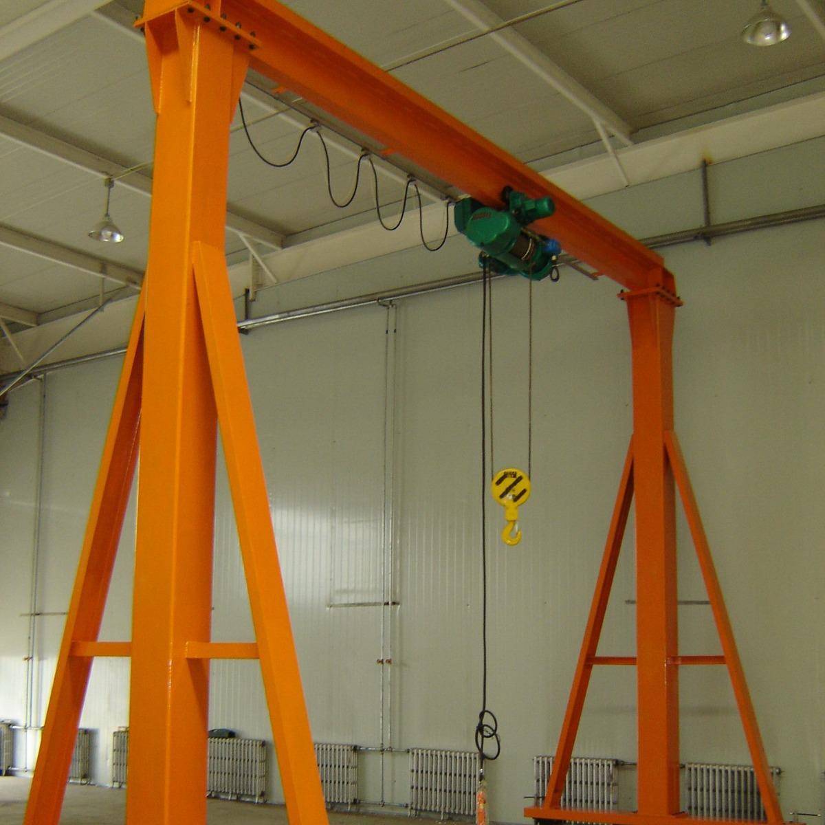 轻型安全移动升降龙门架1-3吨电动葫芦龙门架模具安装注塑换模
