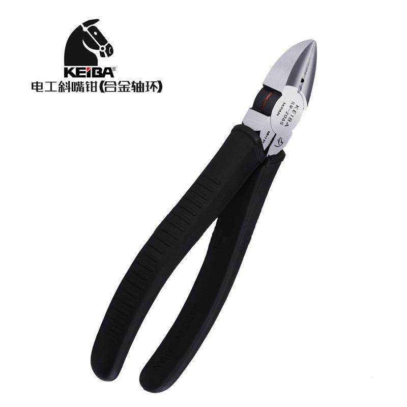 日本马牌KEIBA SR-206电工斜嘴钳(不锈钢合金轴环) 断线钳/斜口钳