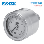 2.5 40MPA 日本ASK甘油压力表OPG 39X1