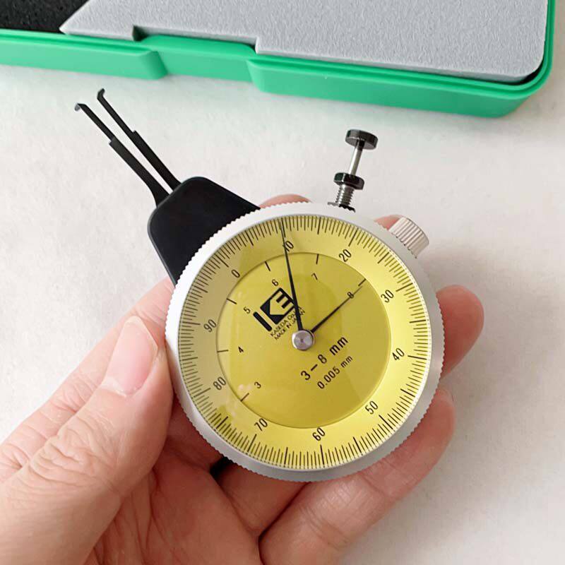 日本KASEDA内卡规小型卡表YS-1 3-8mm 0.005内孔测量内卡尺指针式
