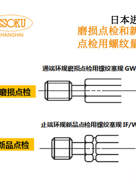 日本ISSOKU第一测范通端止端环规磨损点检和新品点检用螺纹量规
