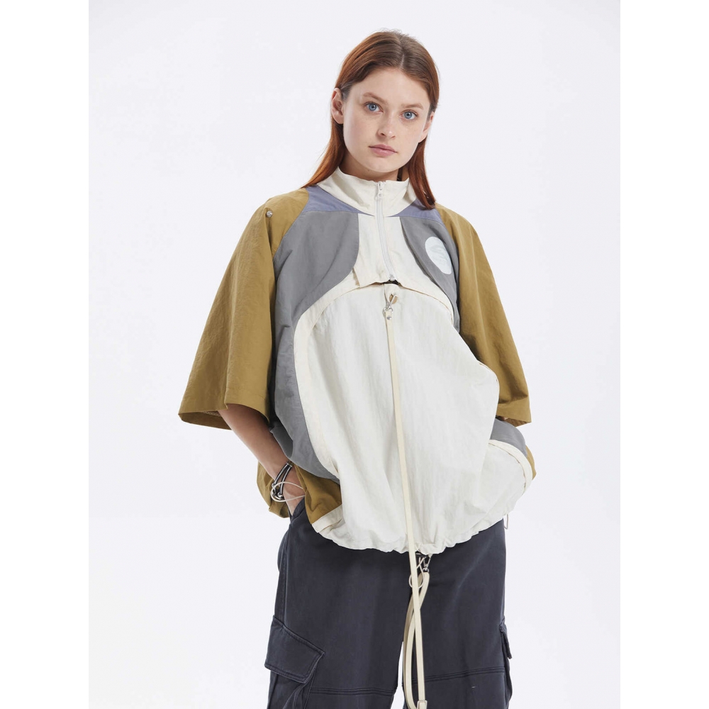 ERRORCODErobot衣服变挎包多形态拼色运动外套短袖T恤中性休闲