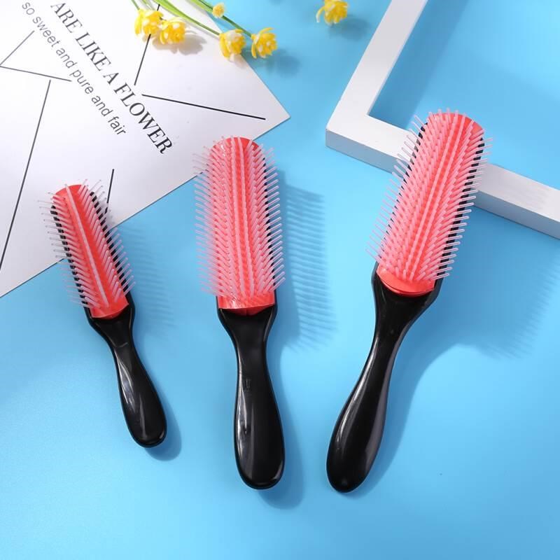 9-Rows Deetangling Hair Brush Denman Detangler Hairbrush Sca