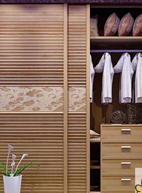 小鸟巢移门 趟门推拉门塑钢木塑百叶门 门组装