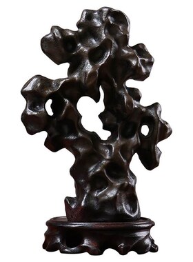 新中式陶瓷太湖石摆件书房博古架装饰创意办公室客厅茶几桌面摆设