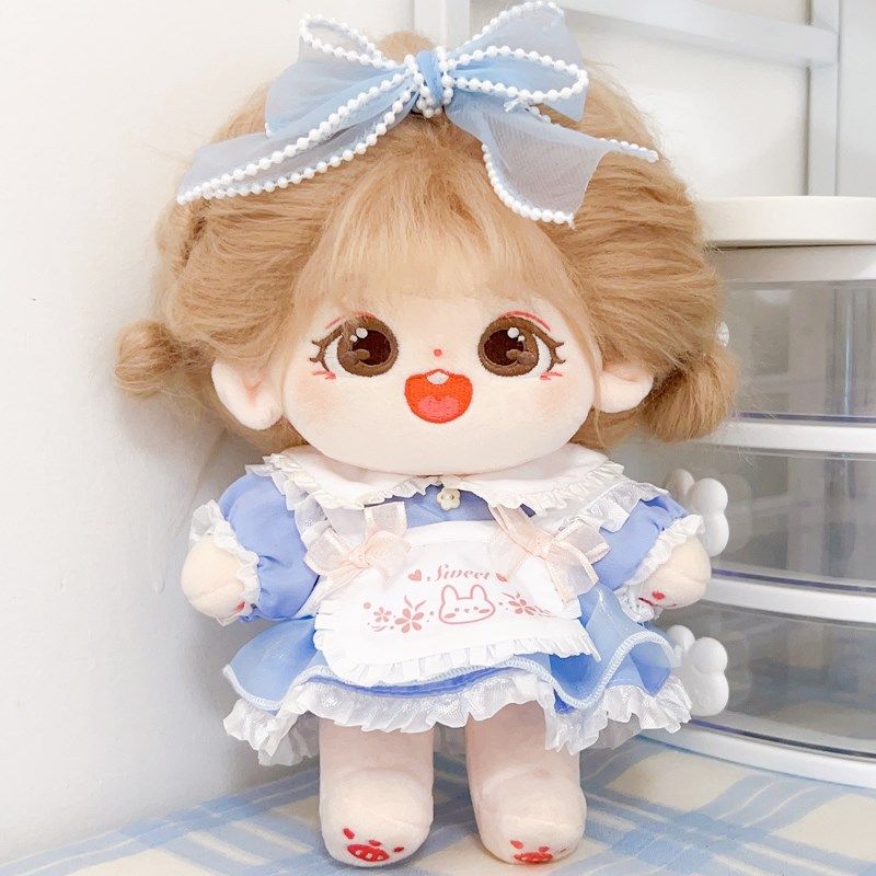 现货女仆娃衣20cm无属性玩偶公仔衣服棉花娃娃衣服着替配饰