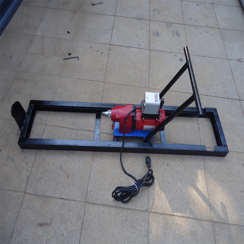 小型水钻顶管机手推滚轮支架过路钻孔机非挖自来水穿越打孔机