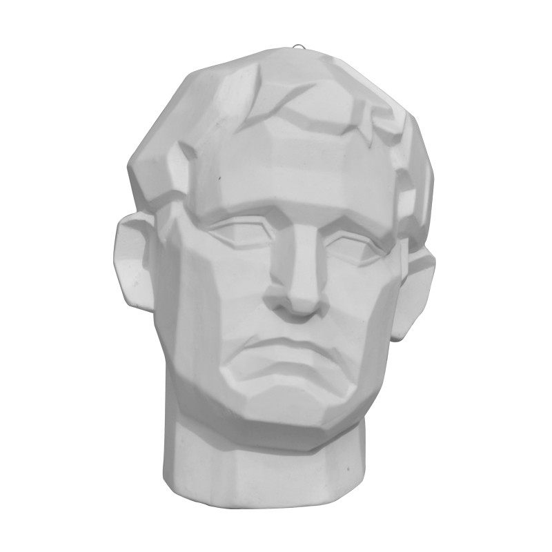 阿古力巴切面半面像挂像 石膏像 石膏教具美术用品 素描写生静物