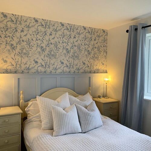 3d现代简约墙布卧室民宿客厅墙纸欧式乡村植物图案简约背景墙壁纸