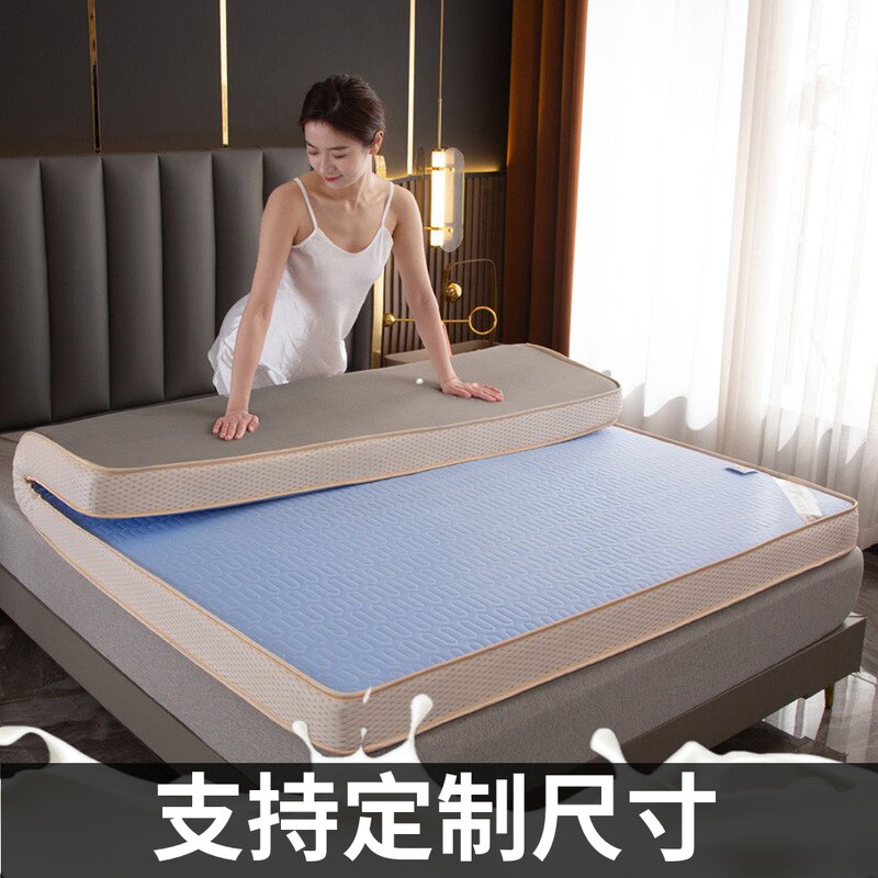 定制冰丝床垫家用乳胶榻榻米垫子加大双人2.2m夏季专用海绵软垫