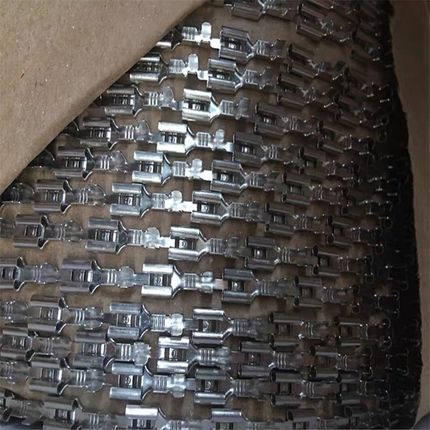 4.8插簧622-4.8连带插簧冷压端子直连4.8*50端子 1万只0.35厚 B脚