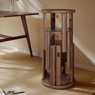 圆凳子茶几家用可叠放凳现代吃饭登子收纳桌凳原木新中式叠叠乐