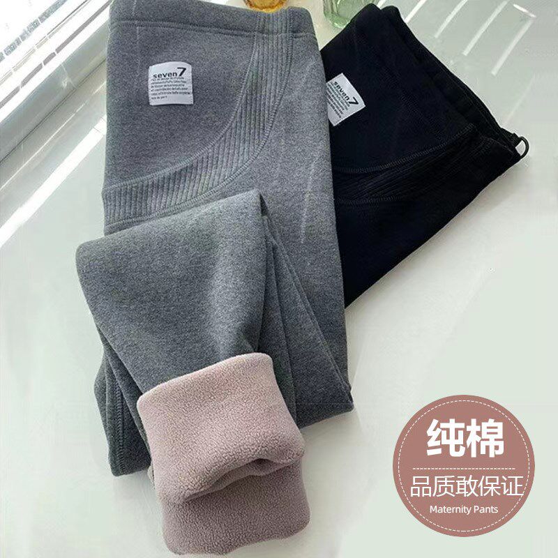 孕妇打底裤春秋秋冬季加绒加厚纯棉裤子女秋季秋装外穿春夏春秋款