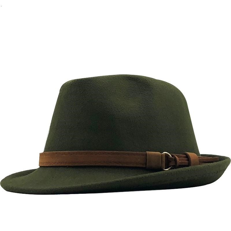 Women Men Wool Fedora Hat Jazz 男女毛呢V小礼帽英伦爵士帽