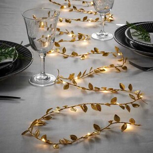 Leaves Wedding 20LED For Lights Sytring Golden Fairy